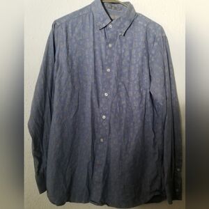 Daniel Cremieux Blue Paisley Patterned Men's Shirt